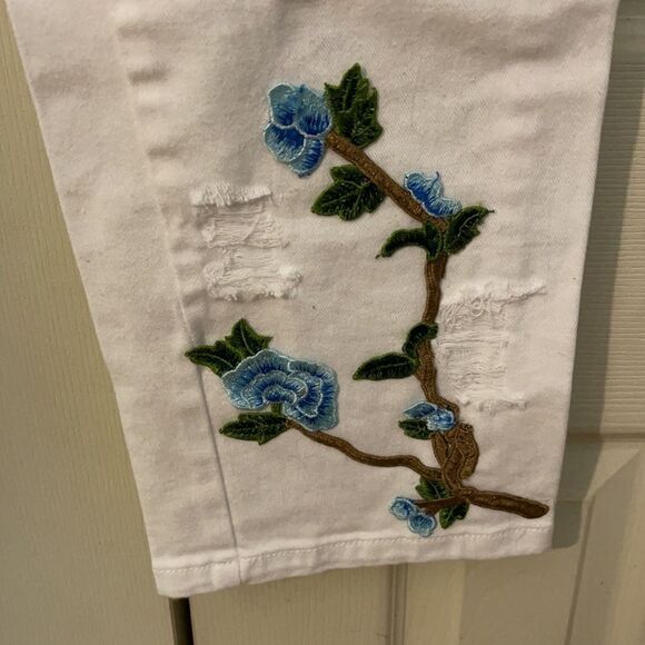 Gloria Vanderbilt White Amanda Jeans Upcycled 6 - Picture 6 of 16